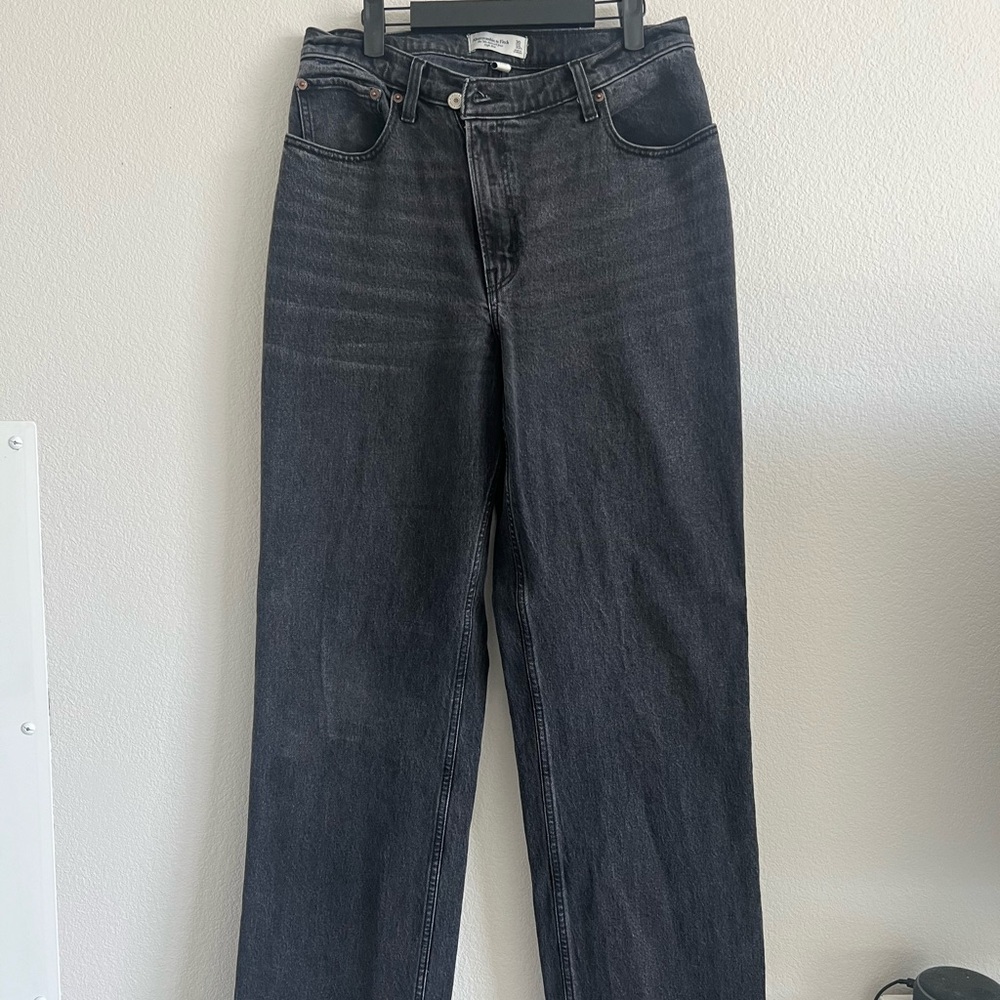 Abercrombie & Fitch High Rise Black Jeans